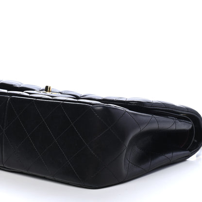 Chanel Lambskin Quilted Jumbo Double Flap Black 9 of 9