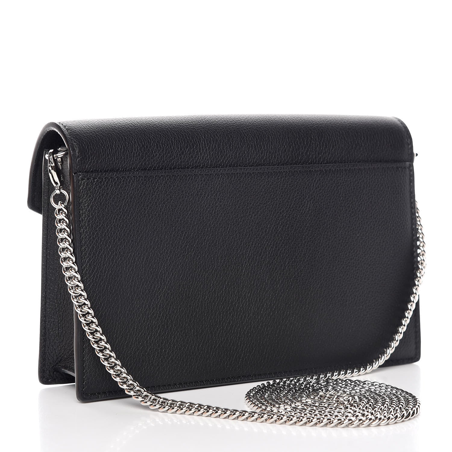 Louis Vuitton Soft Calfskin My Lockme Chain Pochette Black 3 of 9