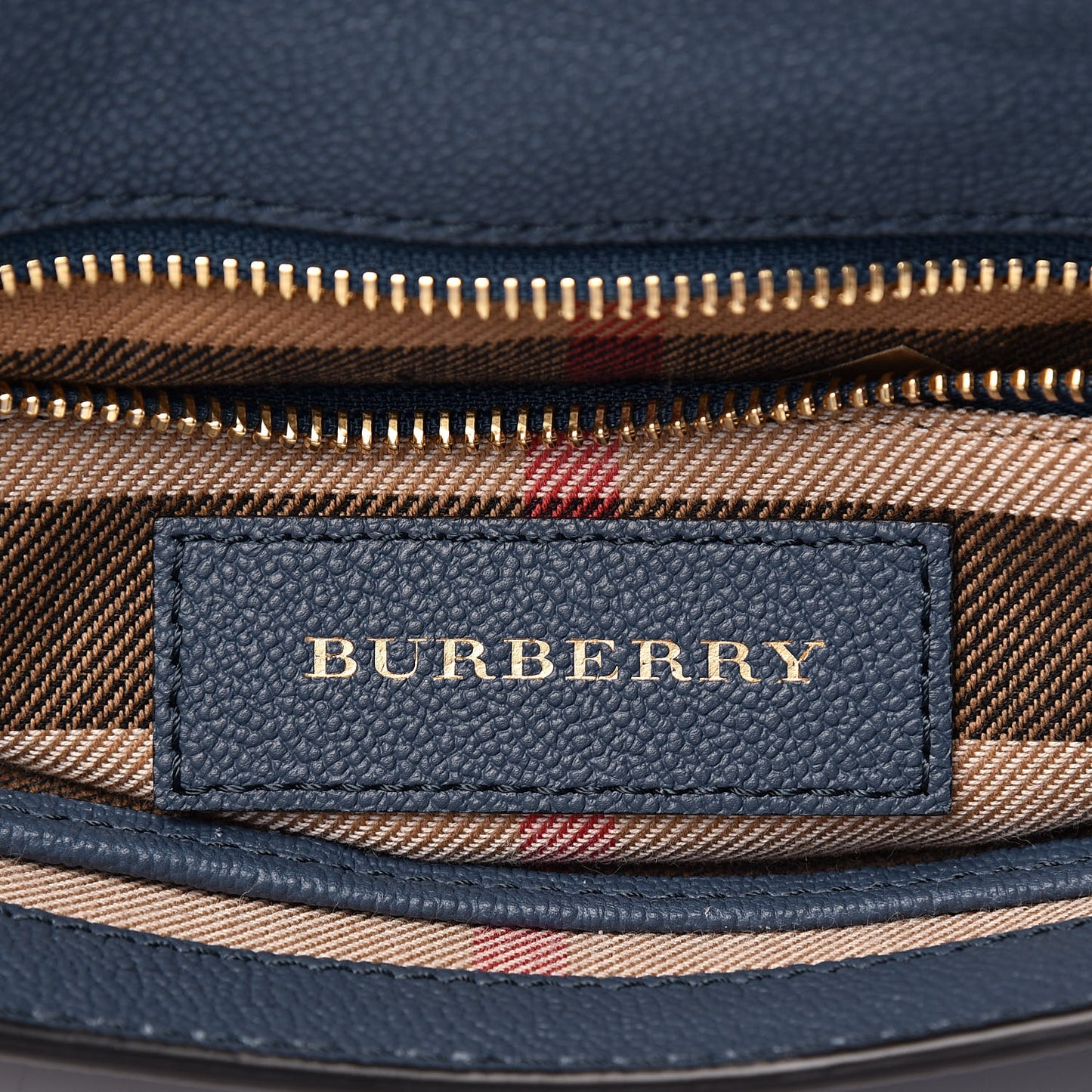 Soft Grained Calfskin Check Graphic Print Small Medley Crossbody Blue