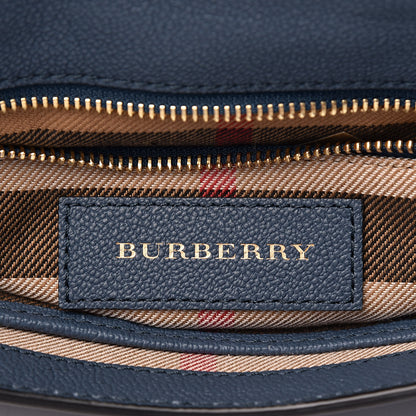 Burberry Soft Grained Calfskin Check Graphic Print Small Medley Crossbody Blue 6 of 12