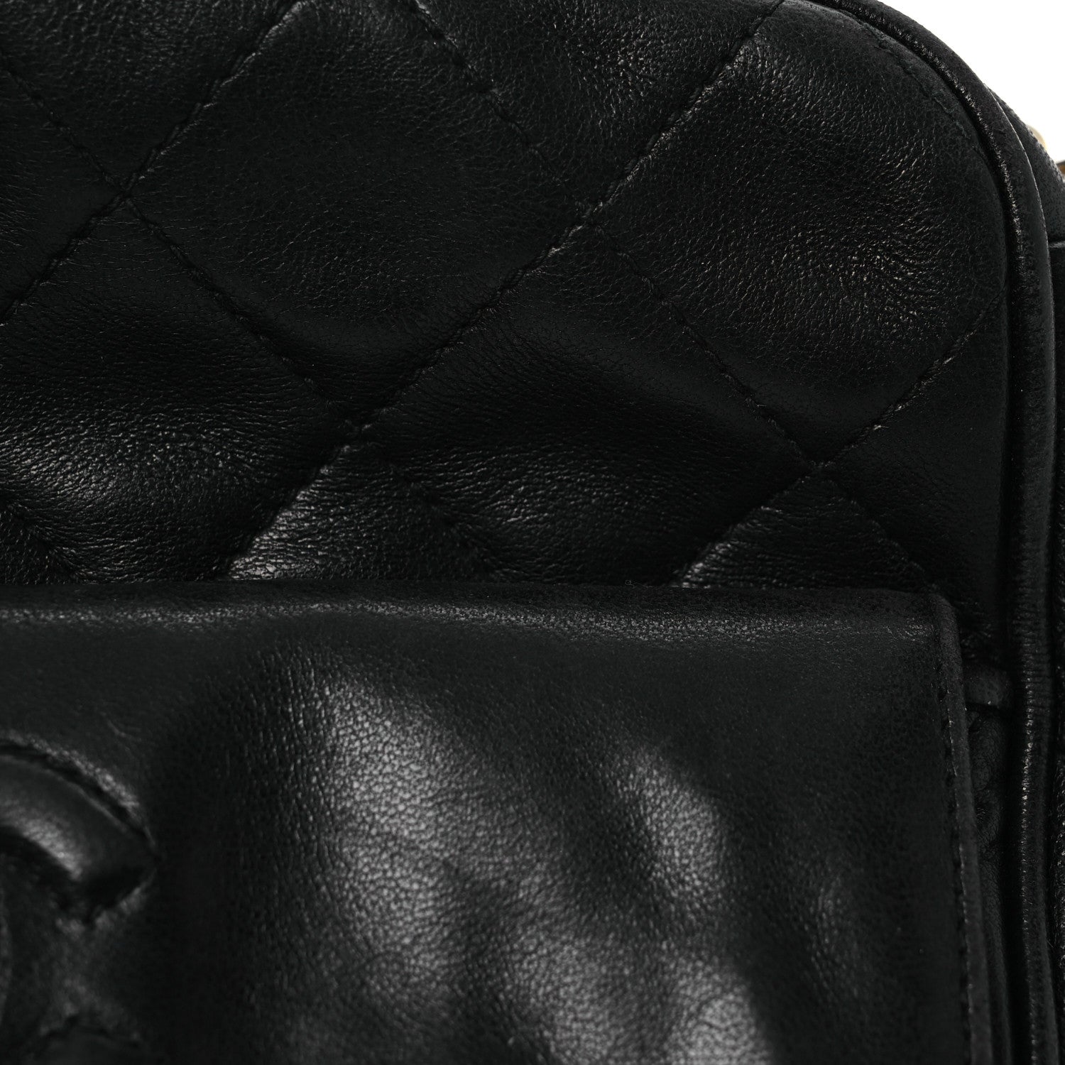 Chanel Lambskin Quilted Tassel Camera Case Black 8 of 14