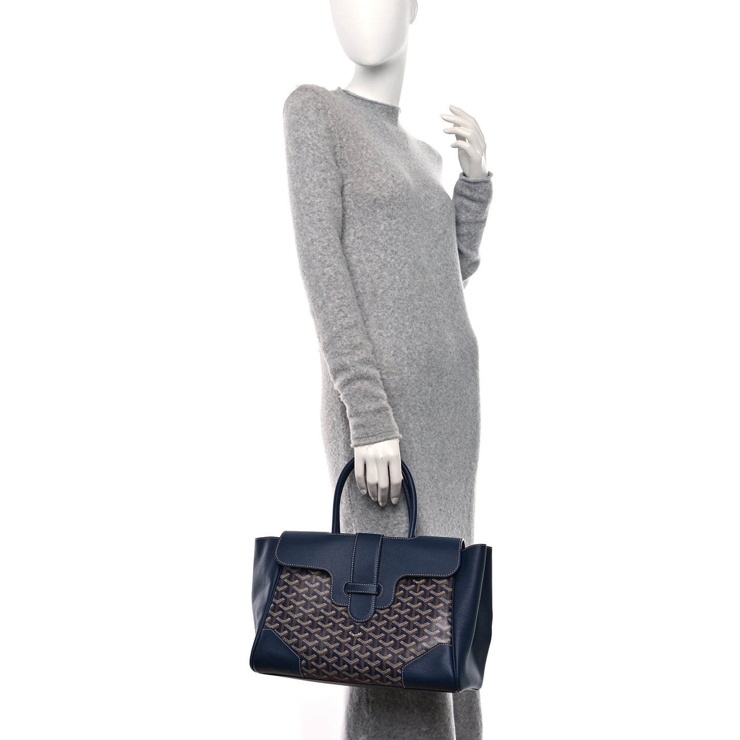 Goyardine Saigon Tote Navy