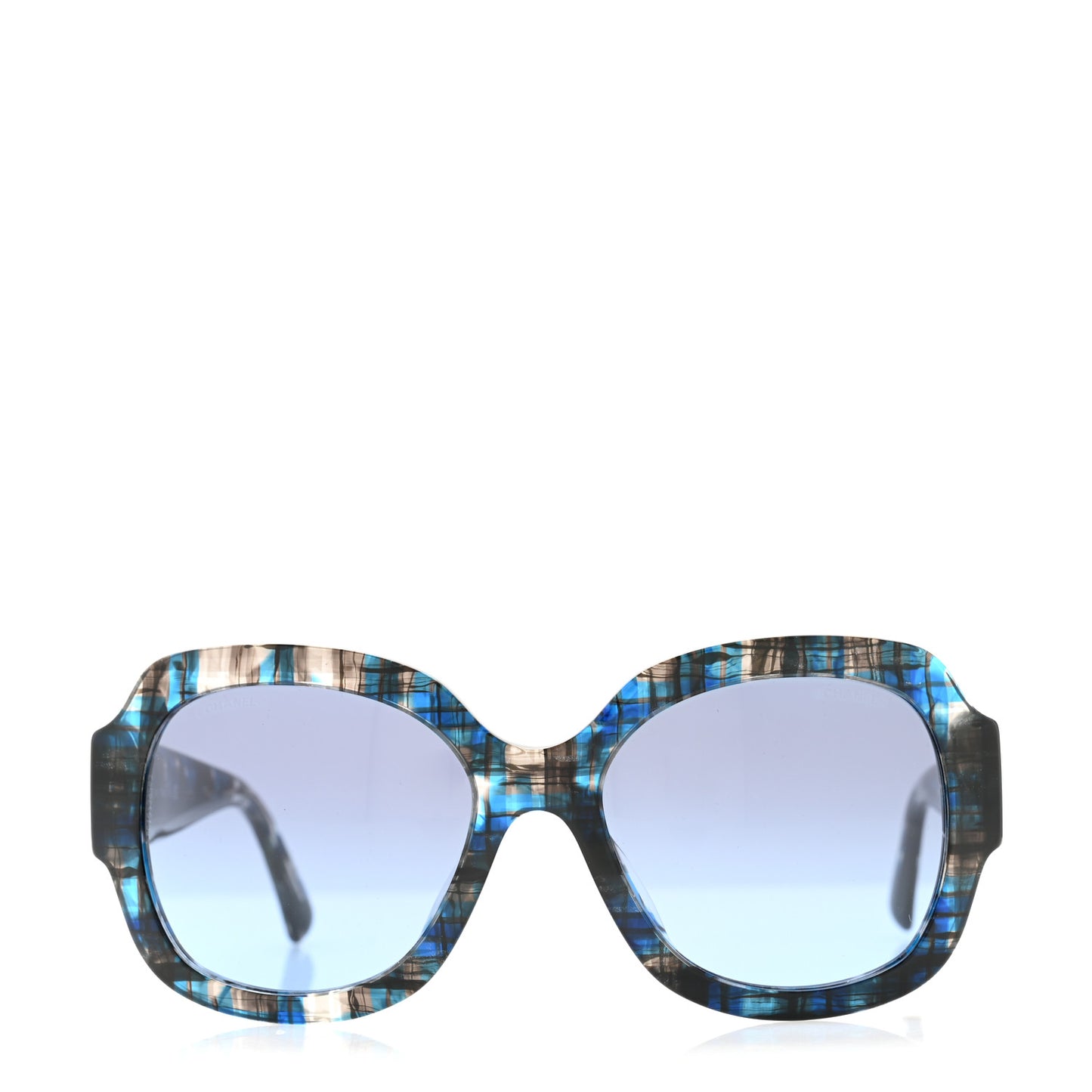 Acetate Tweed CC Sunglasses 5373 Blue Multicolor