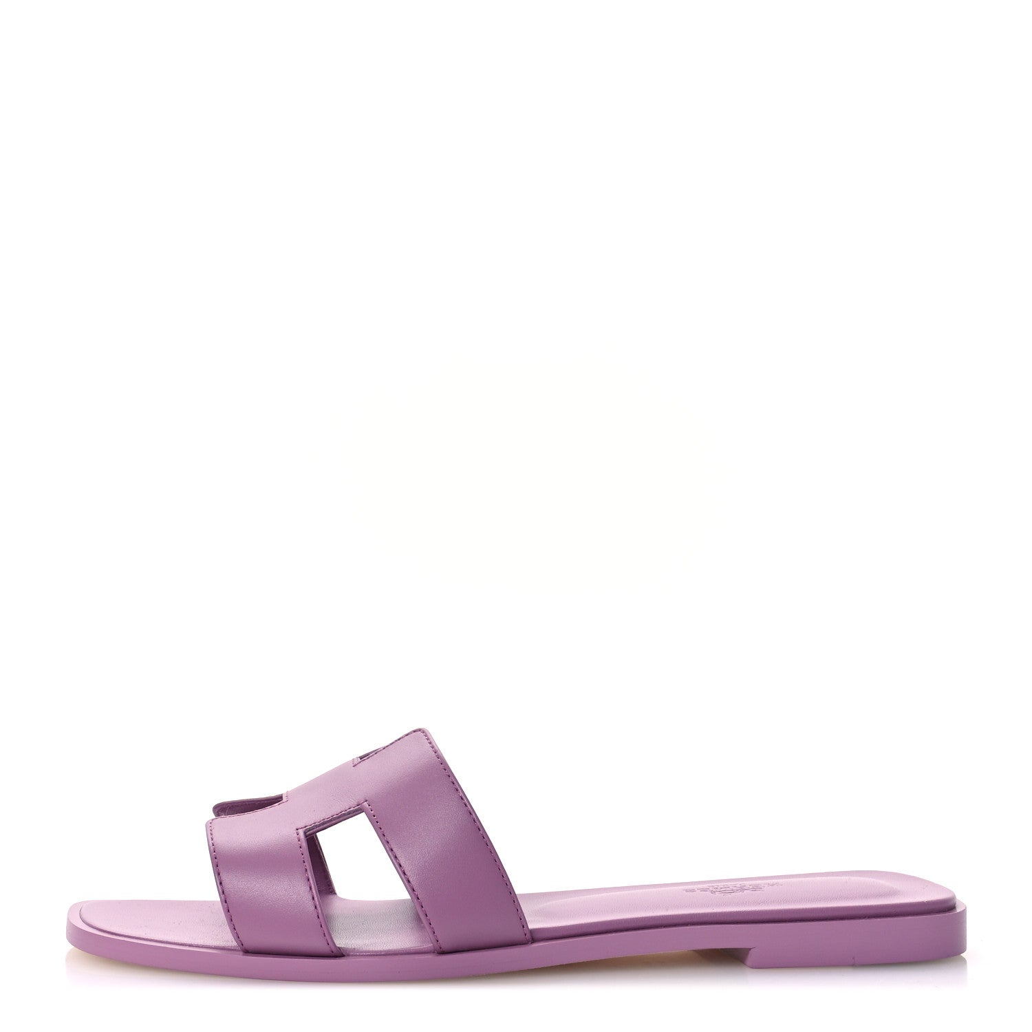 Hermes Calfskin Oran Sandals 40 Bruyère 1 of 9