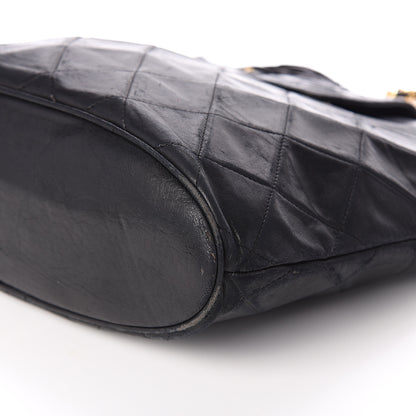Chanel Lambskin Quilted Shoulder Bag Black 9 of 9