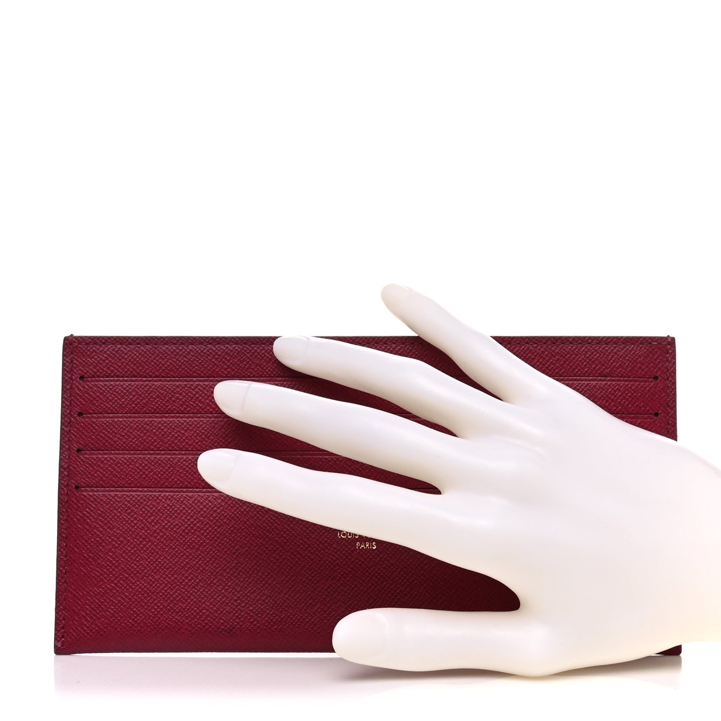Calfskin Felicie Card Holder Insert Fuchsia