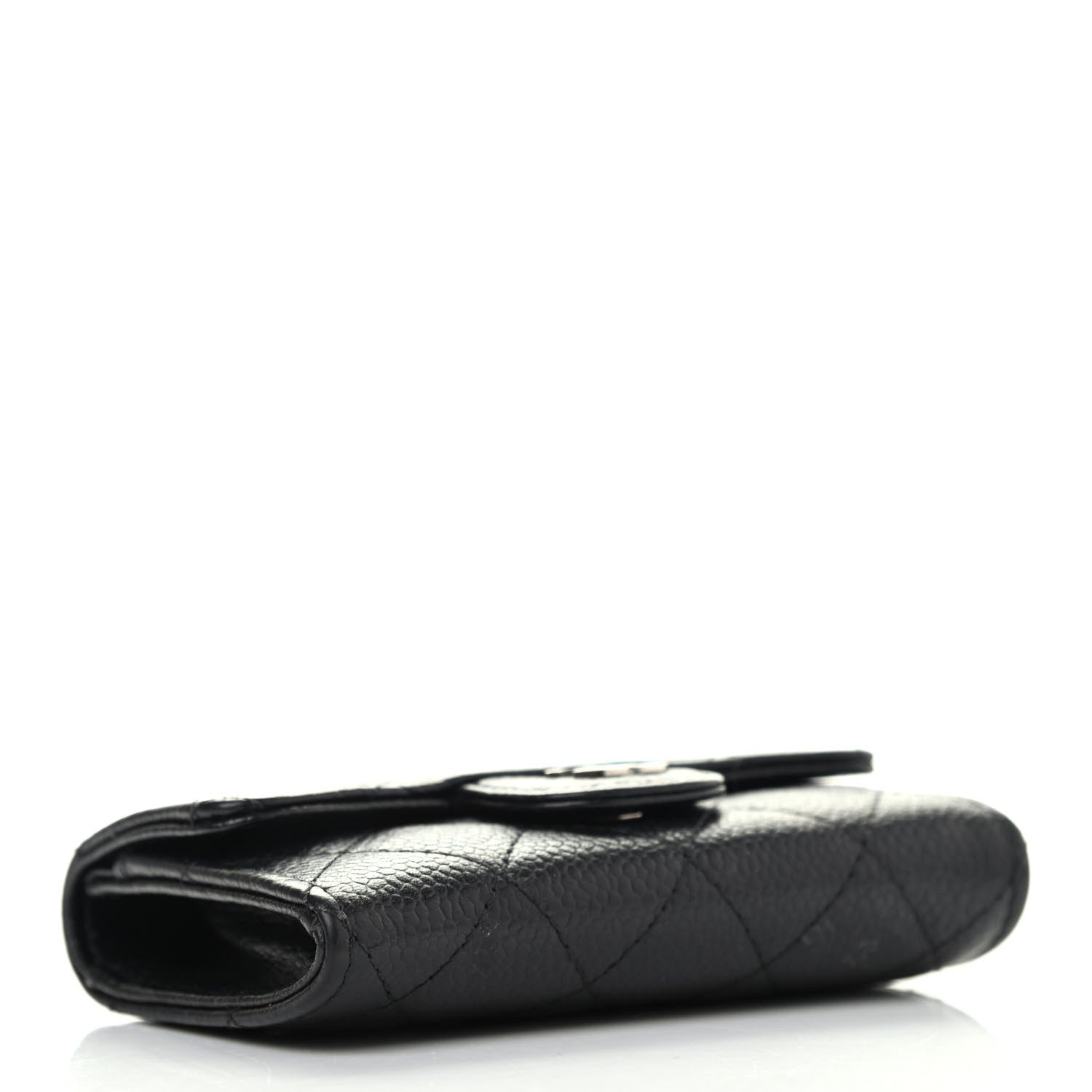 Chanel Caviar Quilted Flap Card Holder Black 3 of 4