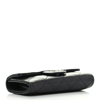 Chanel Caviar Quilted Flap Card Holder Black 3 of 4