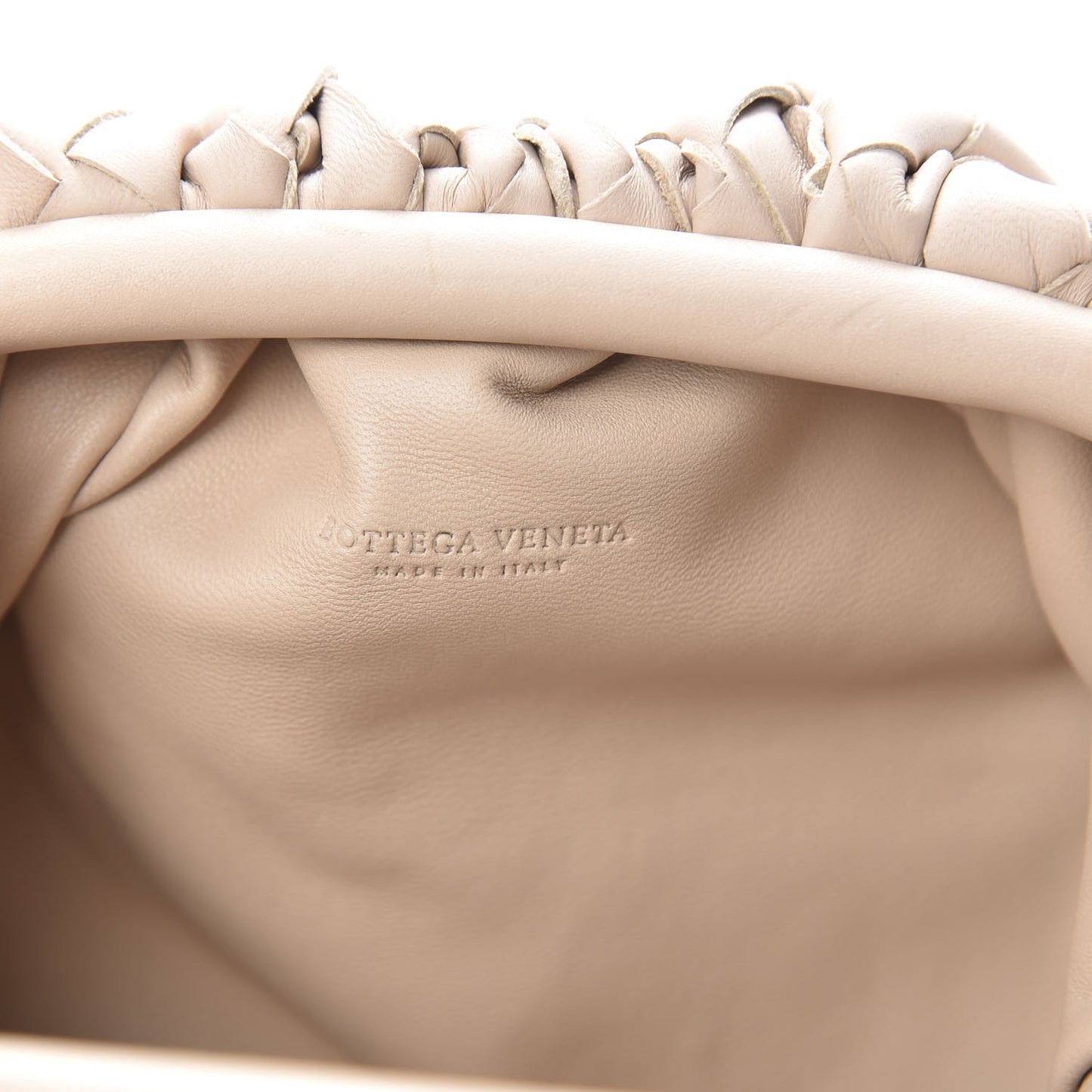 Nappa Intrecciato The Mini Pouch Plaster