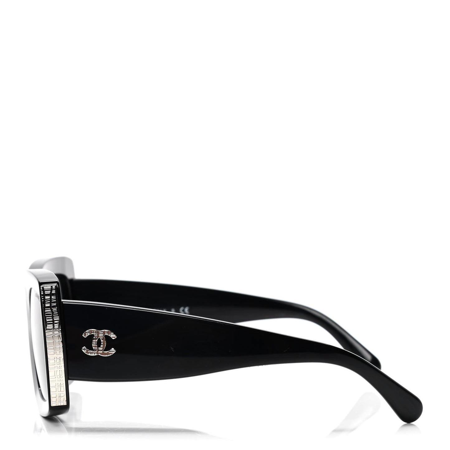 Acetate Rectangle Sunglasses 5435 Black