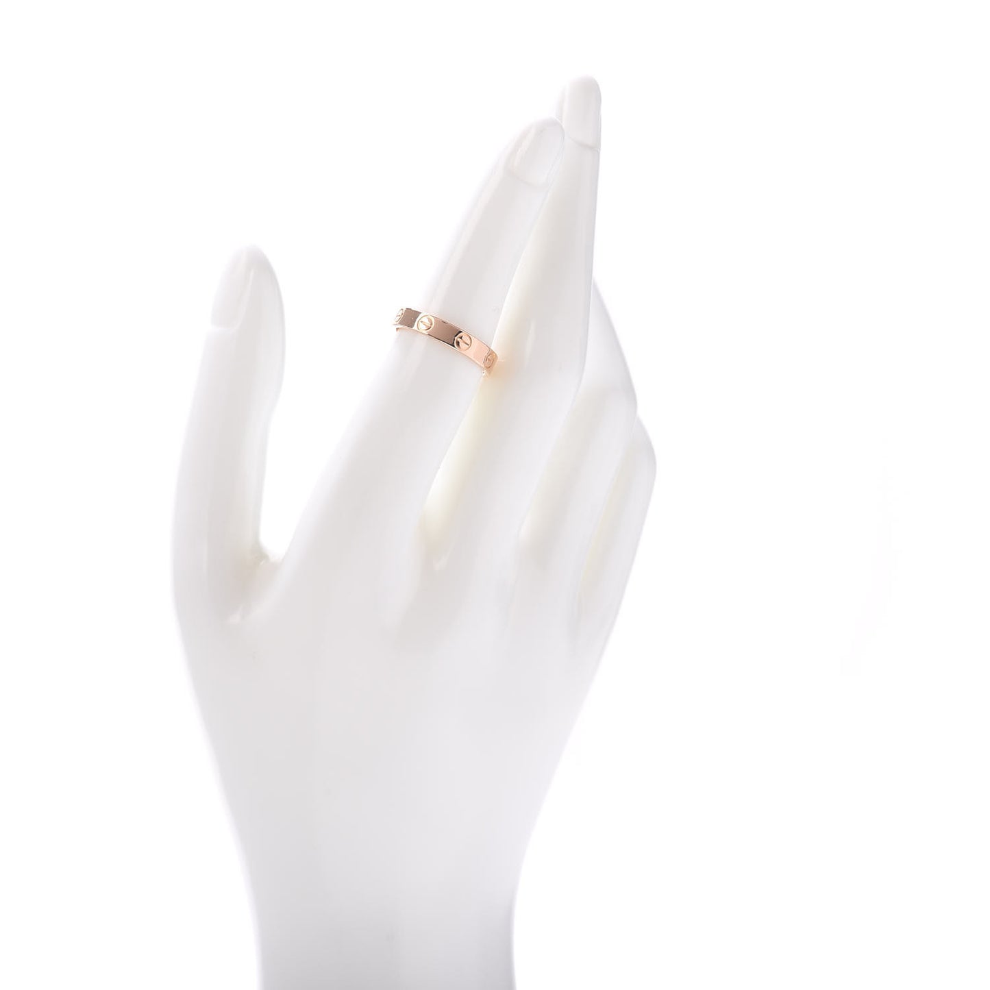 18K Pink Gold 3.5mm LOVE Wedding Band Ring 52 6