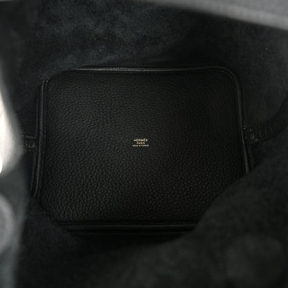 Hermes Taurillon Clemence Picotin Lock 22 MM Black 6 of 13