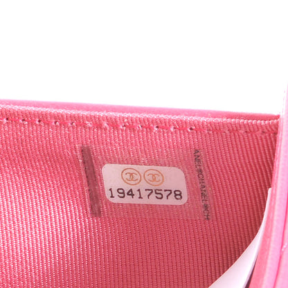 Chanel Lambskin Quilted Large Flap Wallet Dark Pink 9 of 9