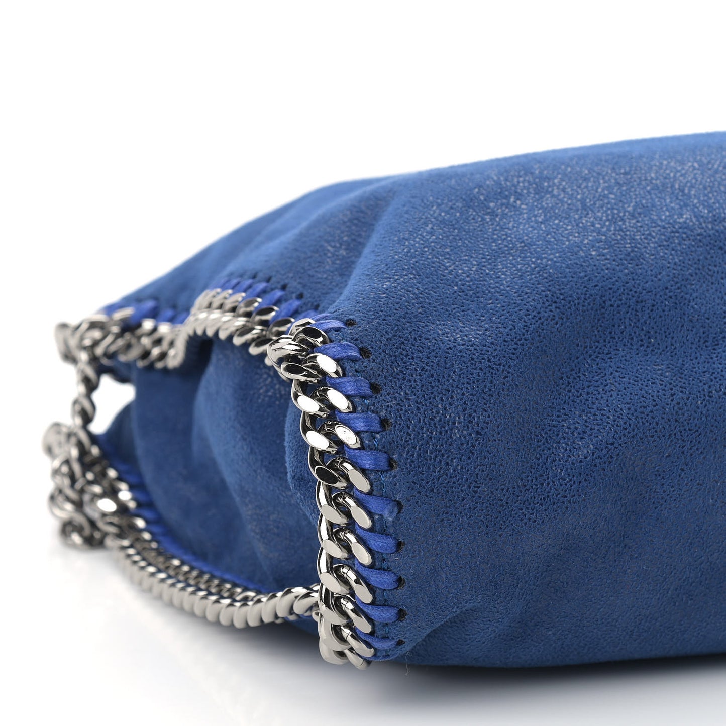 Shaggy Deer Falabella Fold Over Tote Royal Blue