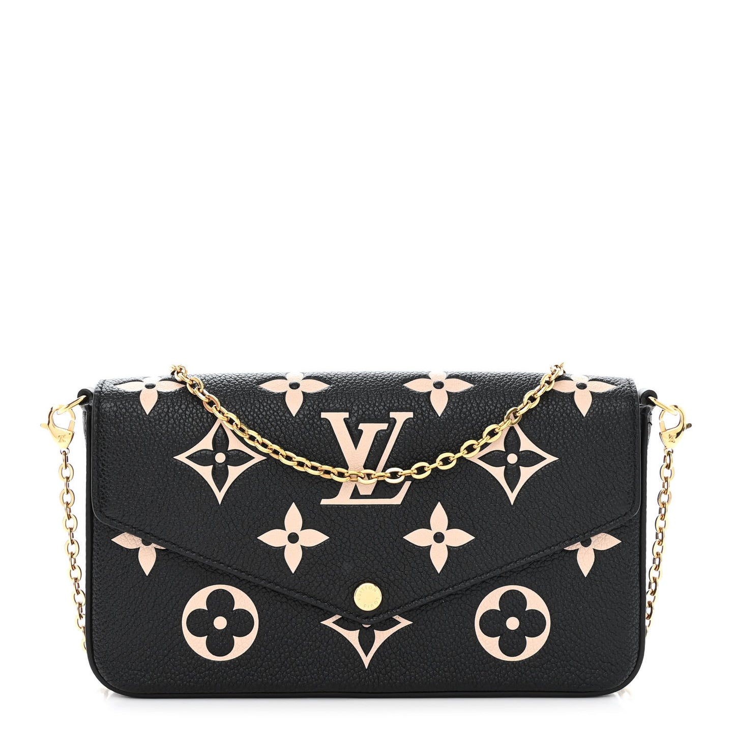 Empreinte Monogram Giant Felicie Pochette Black Beige