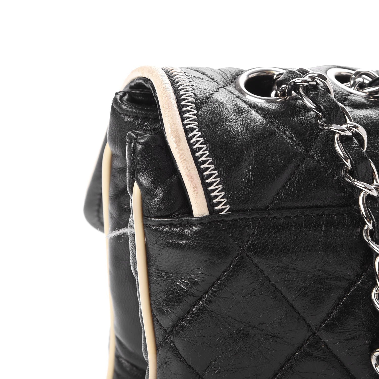 Chanel Lambskin East West Accordion Flap Black 16 of 23