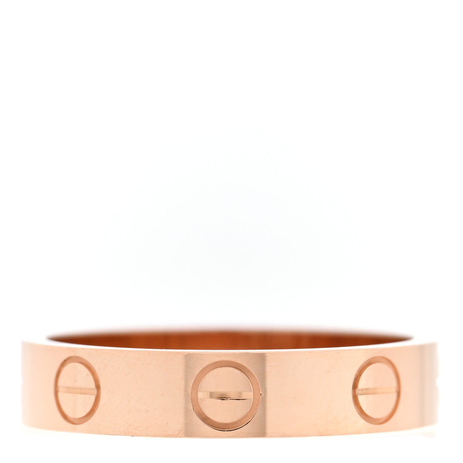 Cartier 18K Pink Gold 3.5mm LOVE Wedding Band Ring 49 4.75 3 of 4