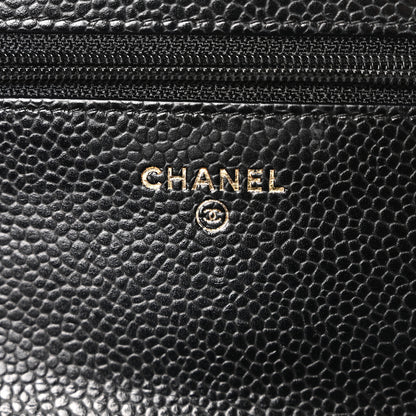 Chanel Caviar Quilted Wallet on Chain WOC Black 6 of 11