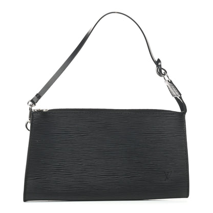 Louis Vuitton Epi Pochette Accessories 24 Black 1 of 6