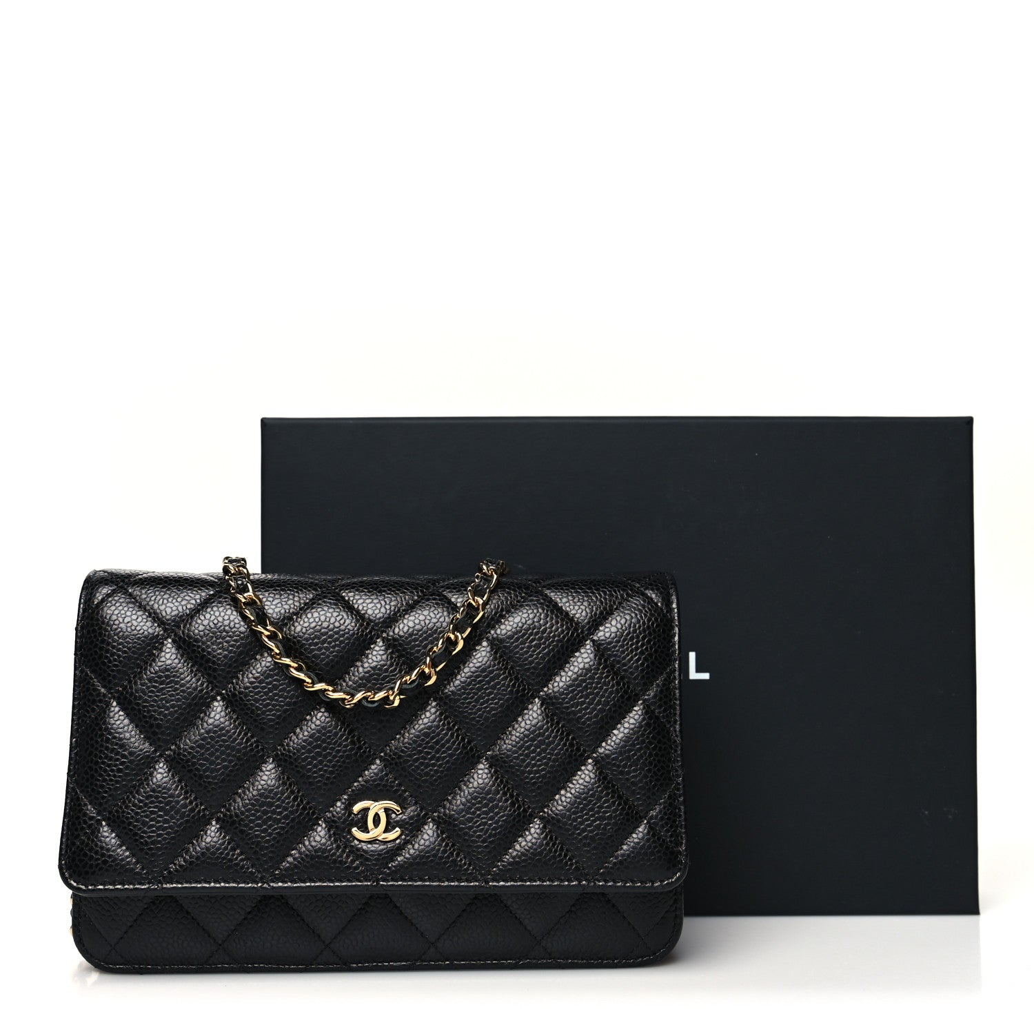 Chanel Caviar Quilted Wallet On Chain WOC Black 13 of 13