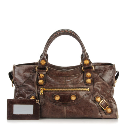 Balenciaga Agneau Giant 21 Gold Hardware Part Time Charbon 1 of 11