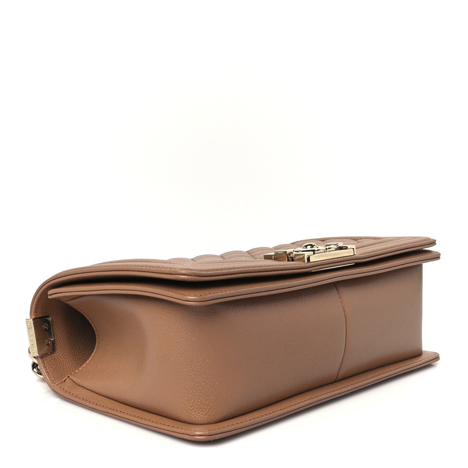 Chanel Caviar Quilted Medium Boy Flap Brown 4 of 11
