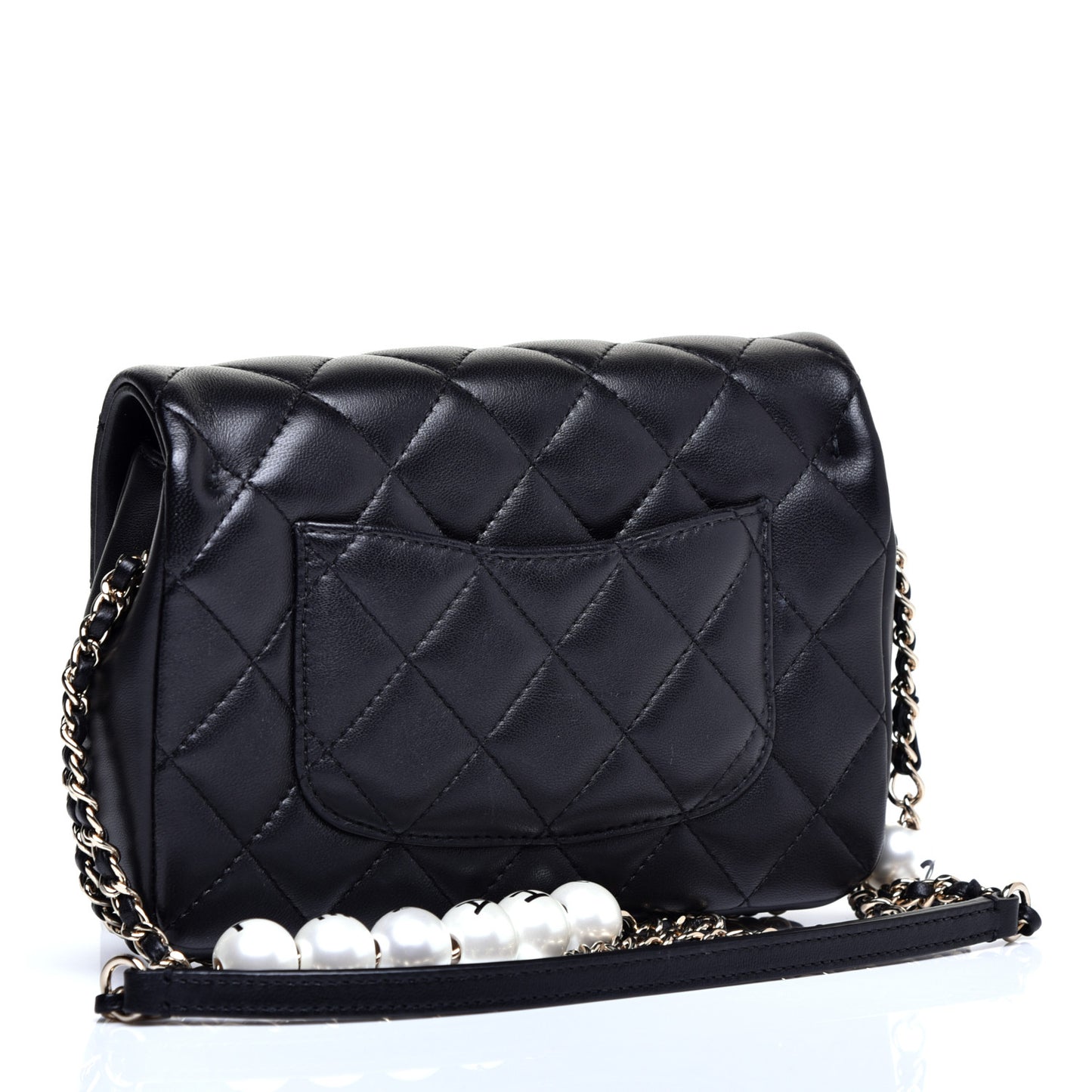 Lambskin Quilted Small My Precious Flap Black