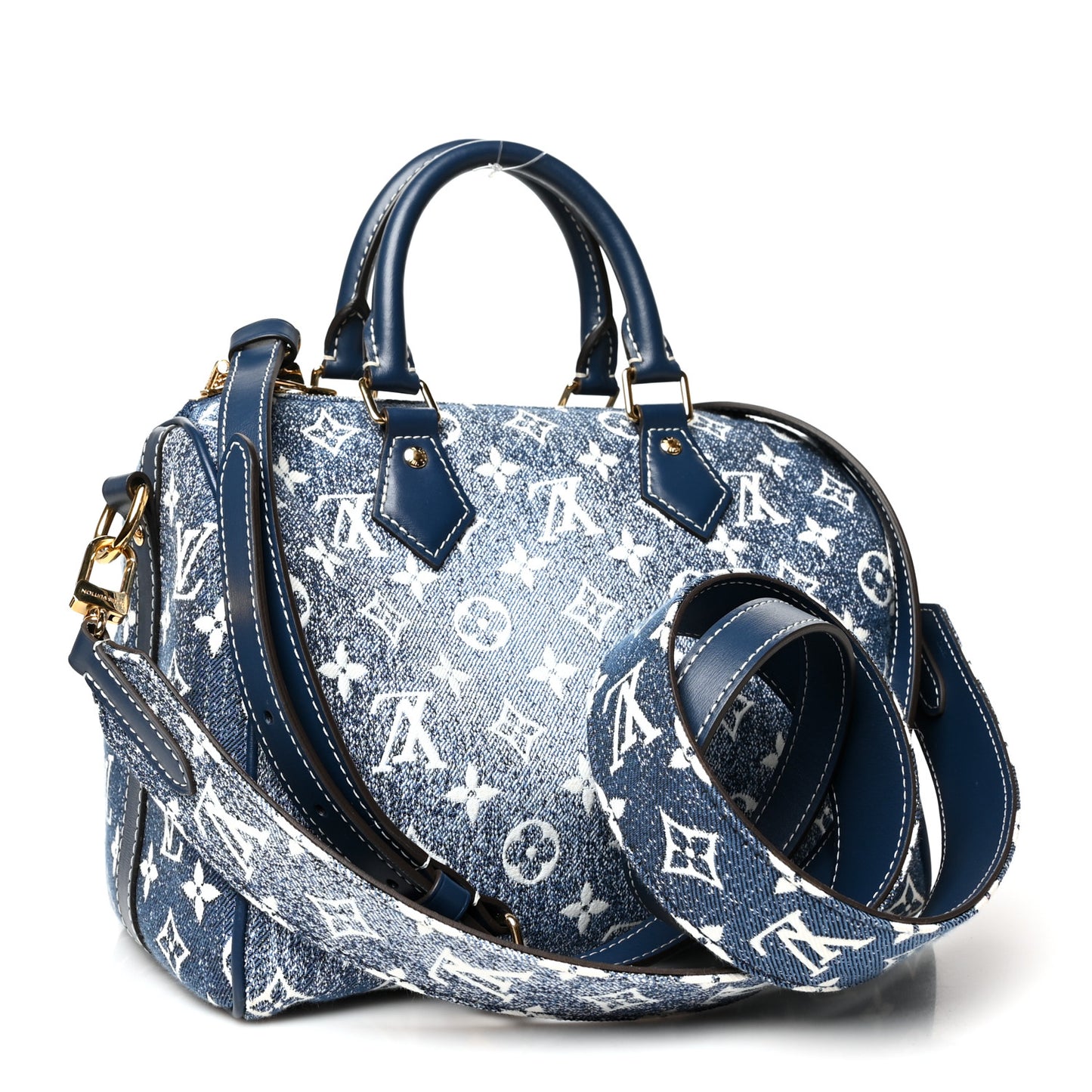 Monogram Jacquard Denim Speedy Bandouliere 25 Bleu