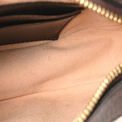 Gucci GG Supreme Monogram Textured Calfskin Web Mini Ophidia Half Moon Hobo Beige Ebony New Acero 5 of 9
