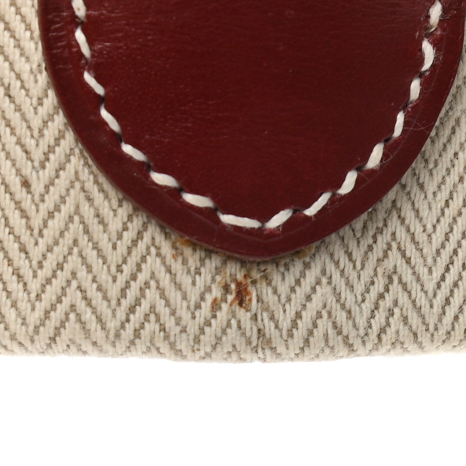 Hermes Canvas Jewelry Case Rouge H 7 of 8
