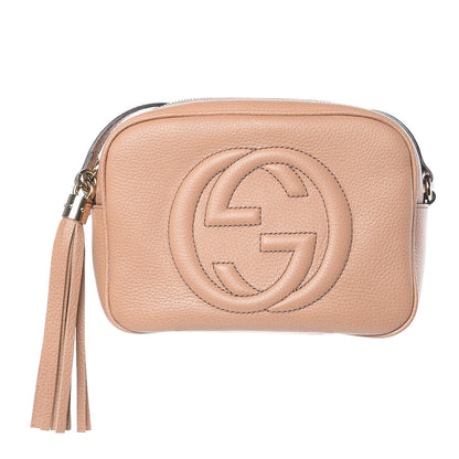 Gucci Pebbled Calfskin Small Soho Disco Bag Camelia 1 of 10