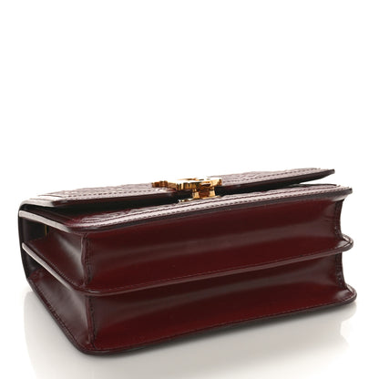 Burberry Calfskin Monogram Embossed Small TB Chain Bag Oxblood 4 of 9