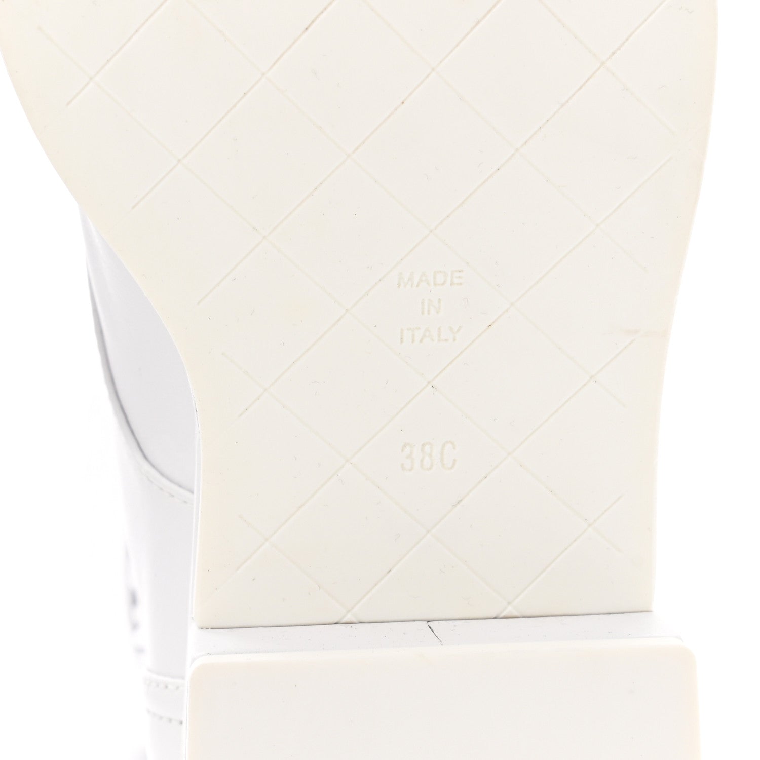 Chanel Lambskin Quilted Lace Up Combat Boots 38 White 6 of 9