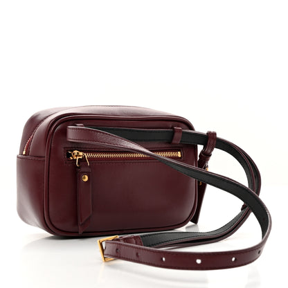 Saint Laurent Calfskin Matelasse Monogram Lou Belt Bag Dark Legion Red 3 of 11