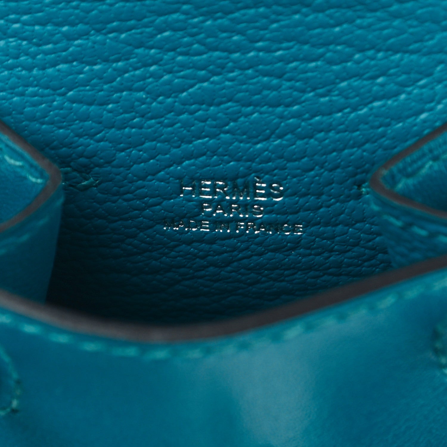 Hermes Tadelakt Chevre Mysore Kelly Quelle Idole Bag Charm Bleu Izmir Jaune Bourgeon Bleu Brume Vert Bosphore 3 of 4