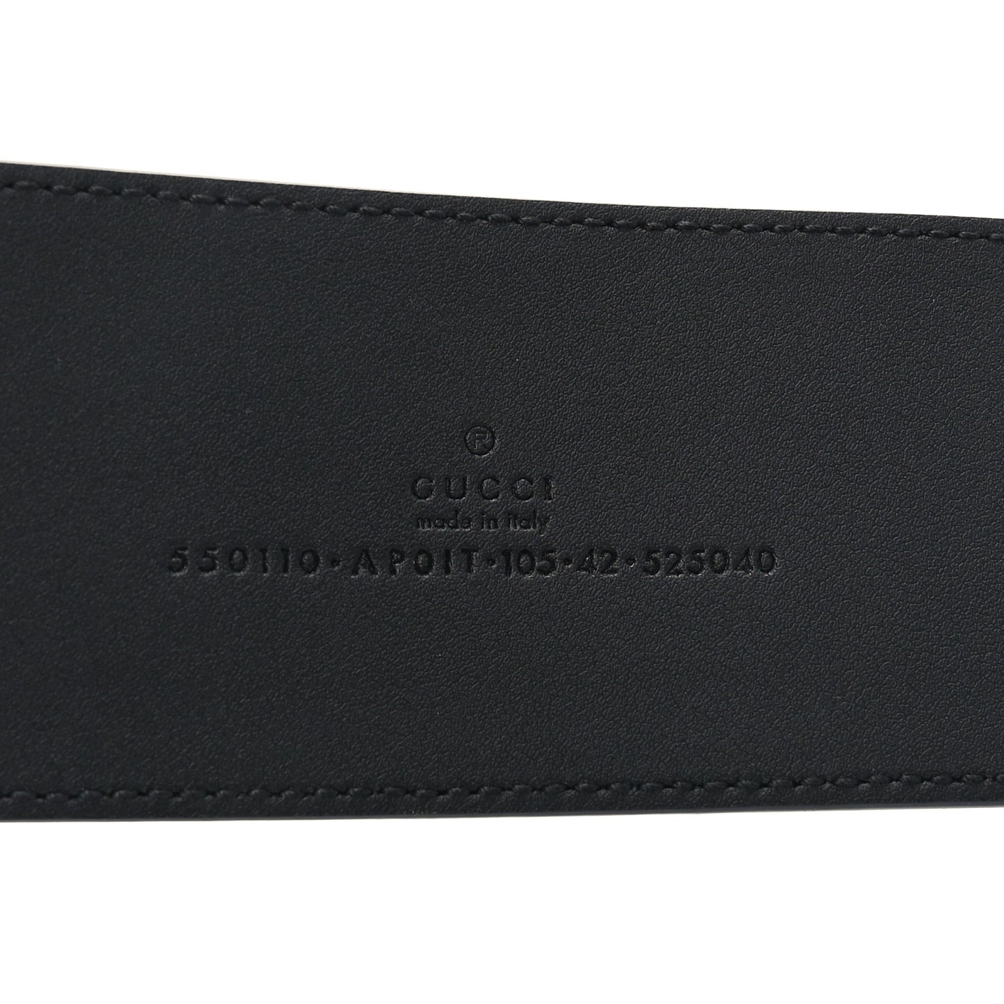 Calfskin Crystal Double G 55mm Belt 105 42 Black