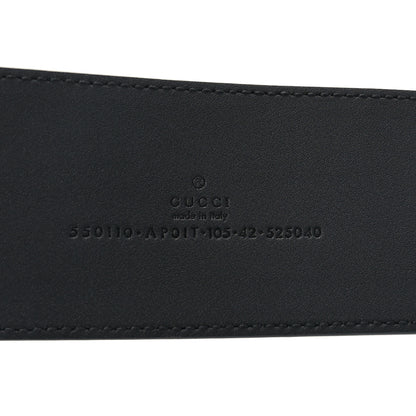 Gucci Calfskin Crystal Double G 55mm Belt 105 42 Black 4 of 4