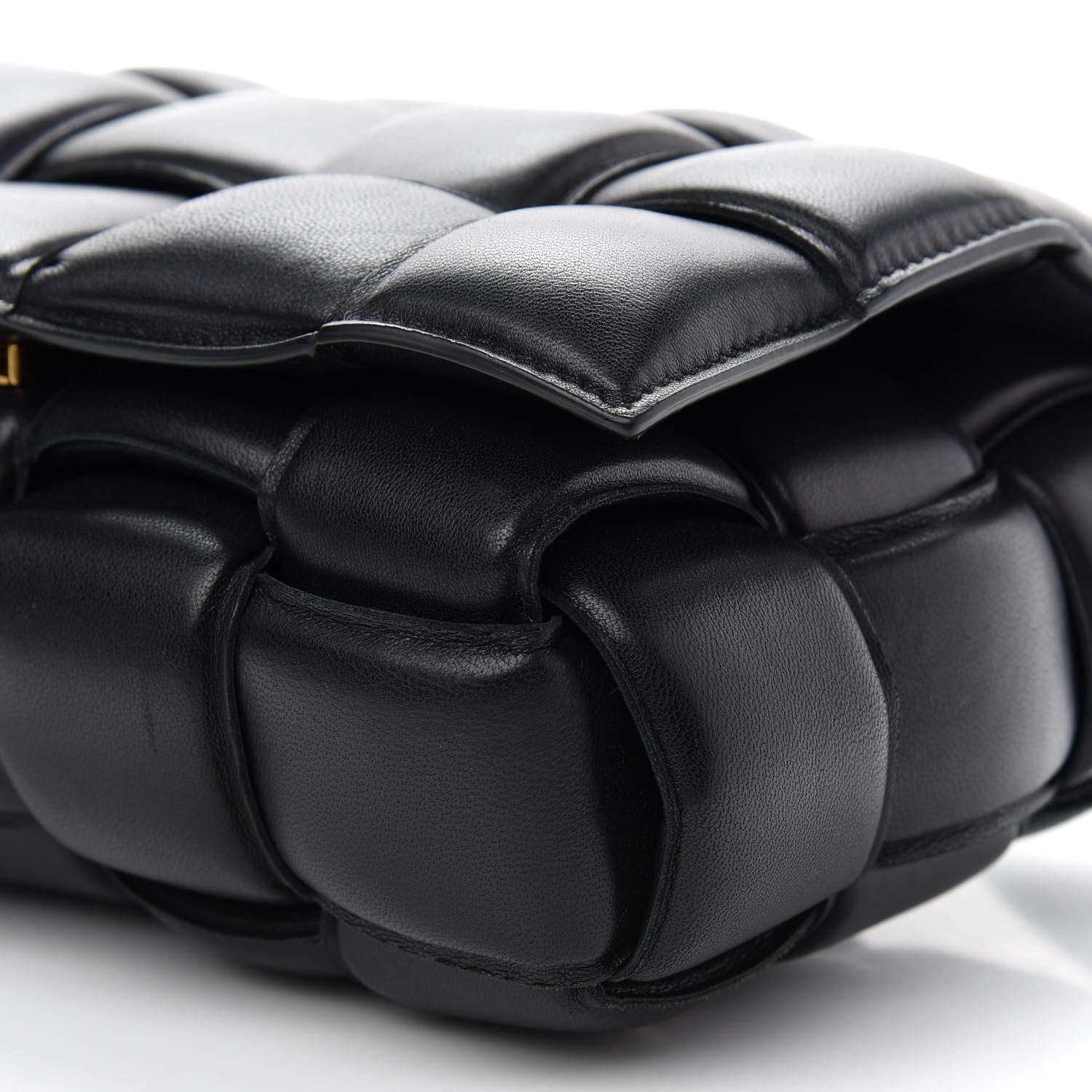 Bottega Veneta Nappa Maxi Intreccio Padded Cassette Crossbody Bag Black 8 of 8