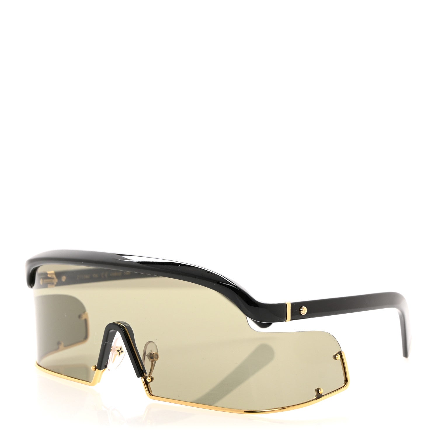 Louis Vuitton LOUIS VUITTON Metal LV Infinity Sunglasses Z1158U Gold Black 1 of 7