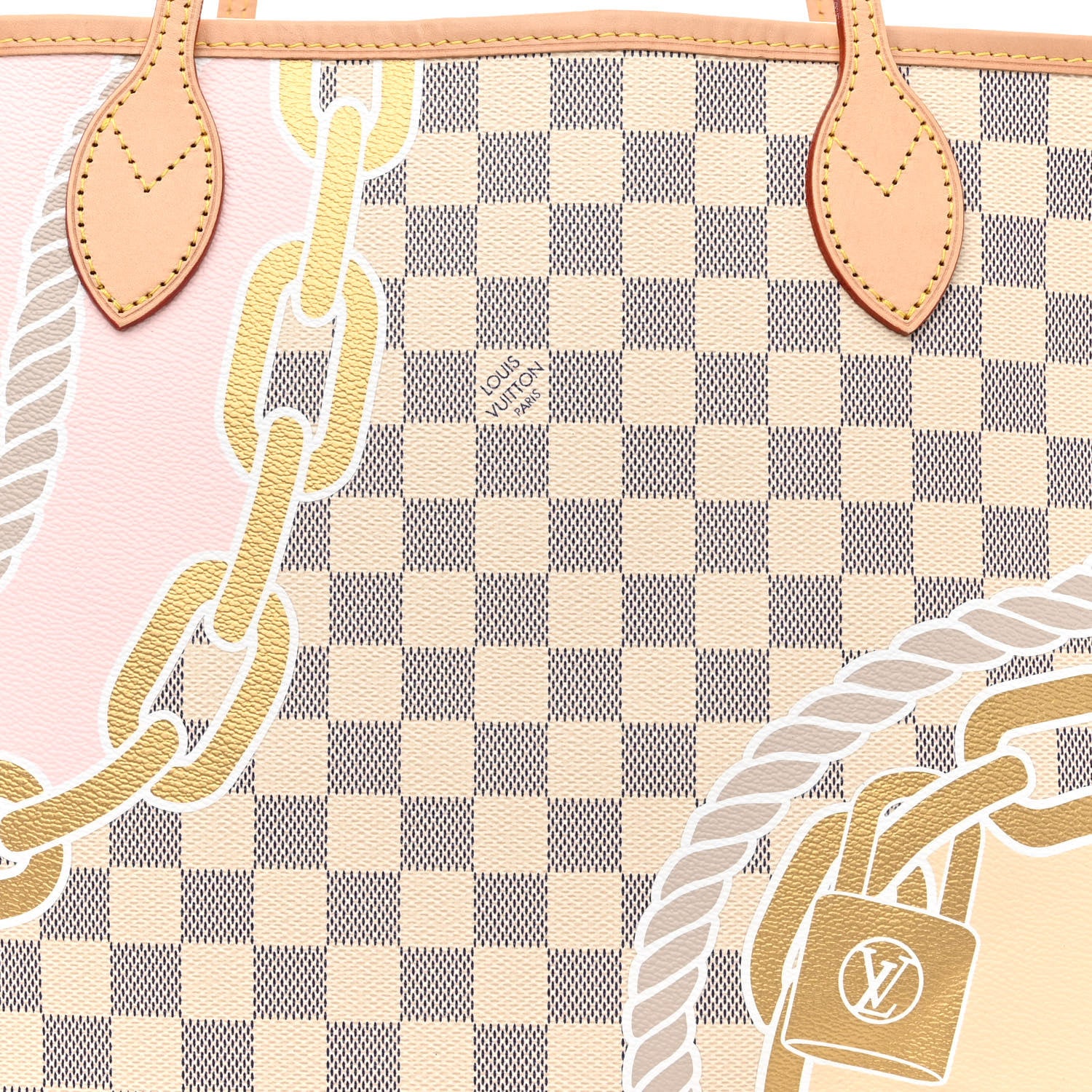 Louis Vuitton Damier Azur Nautical Neverfull MM 9 of 11