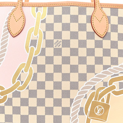 Louis Vuitton Damier Azur Nautical Neverfull MM 9 of 11