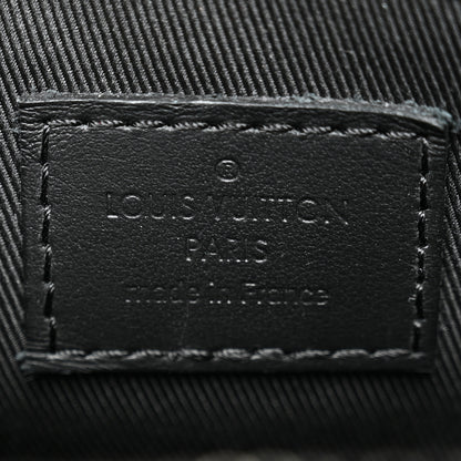 Louis Vuitton Grained Calfskin Aerogram Phone Pouch Black 6 of 9