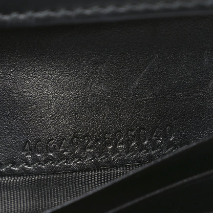 Gucci Calfskin Matelasse GG Marmont Card Case Wallet Black 7 of 8
