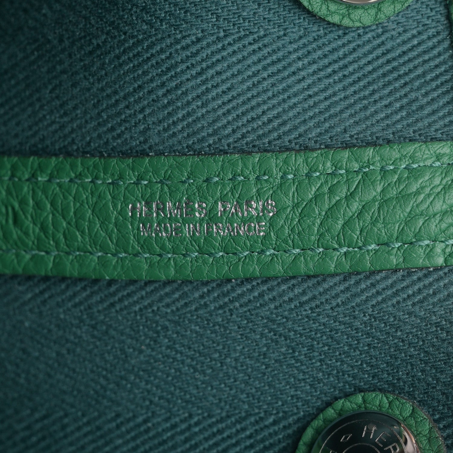 Hermes Toile Negonda Garden Party Tote 30 TPM Vert Bosphore Vert Vertigo 7 of 11