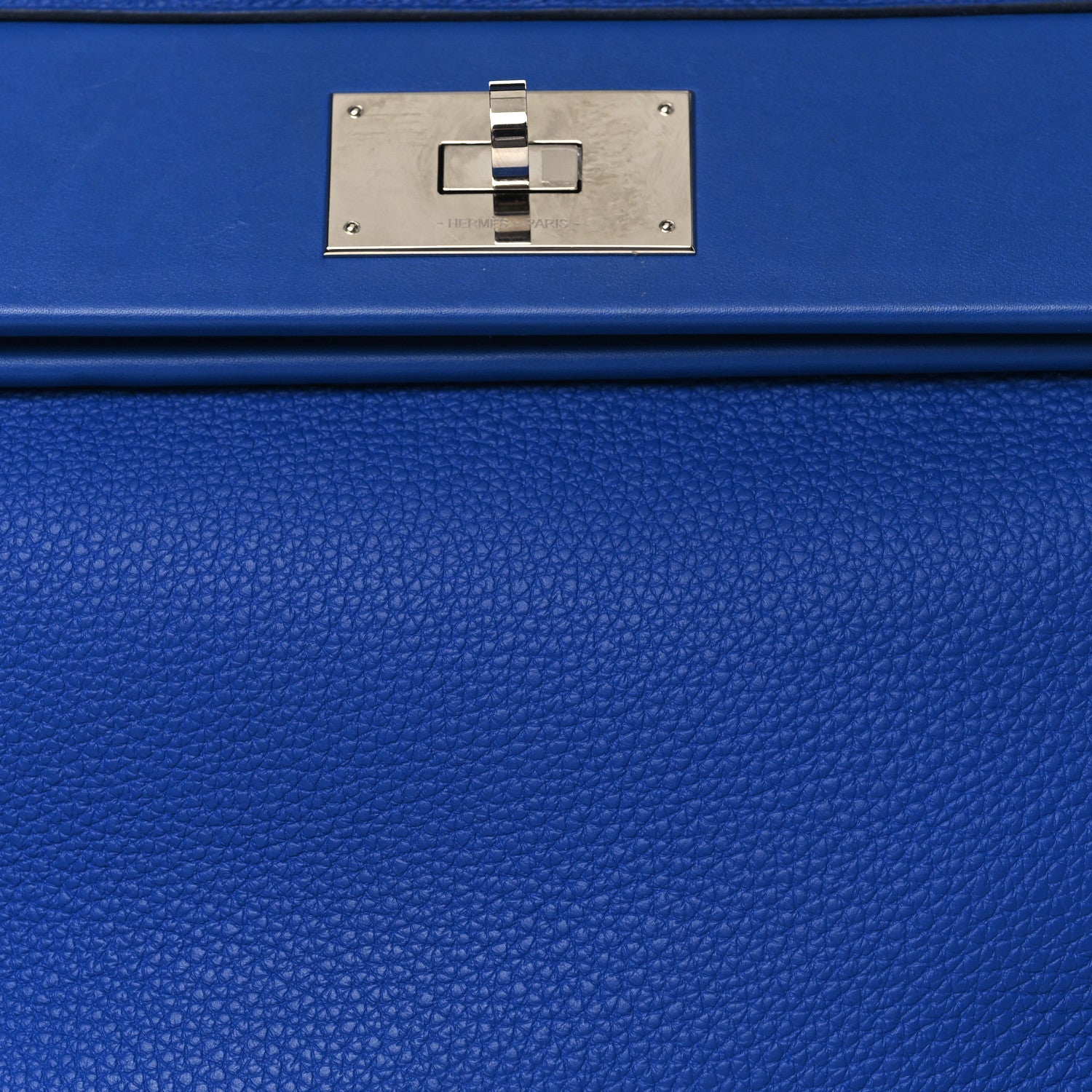 Hermes Togo Swift Verso 24/24 29 Bleu France Gold 8 of 10