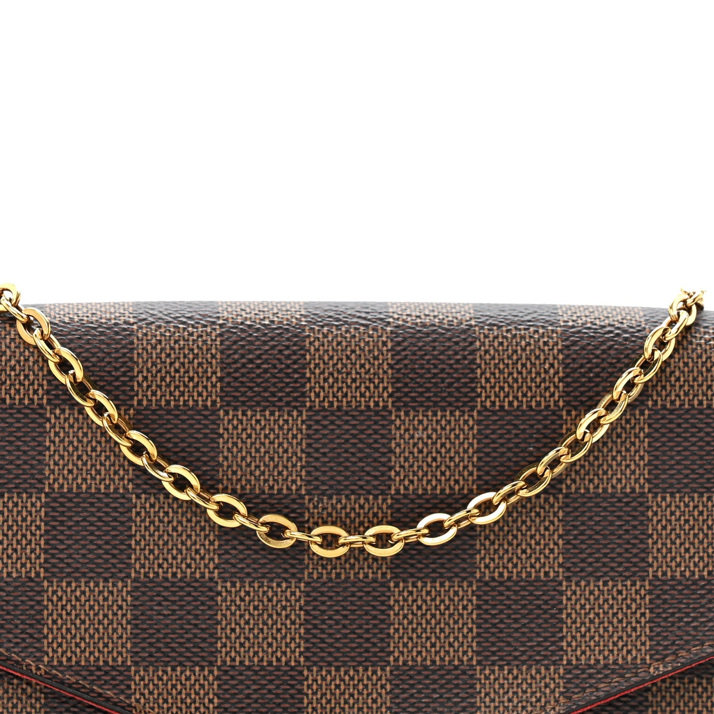 Damier Ebene Pochette Felicie Chain Wallet