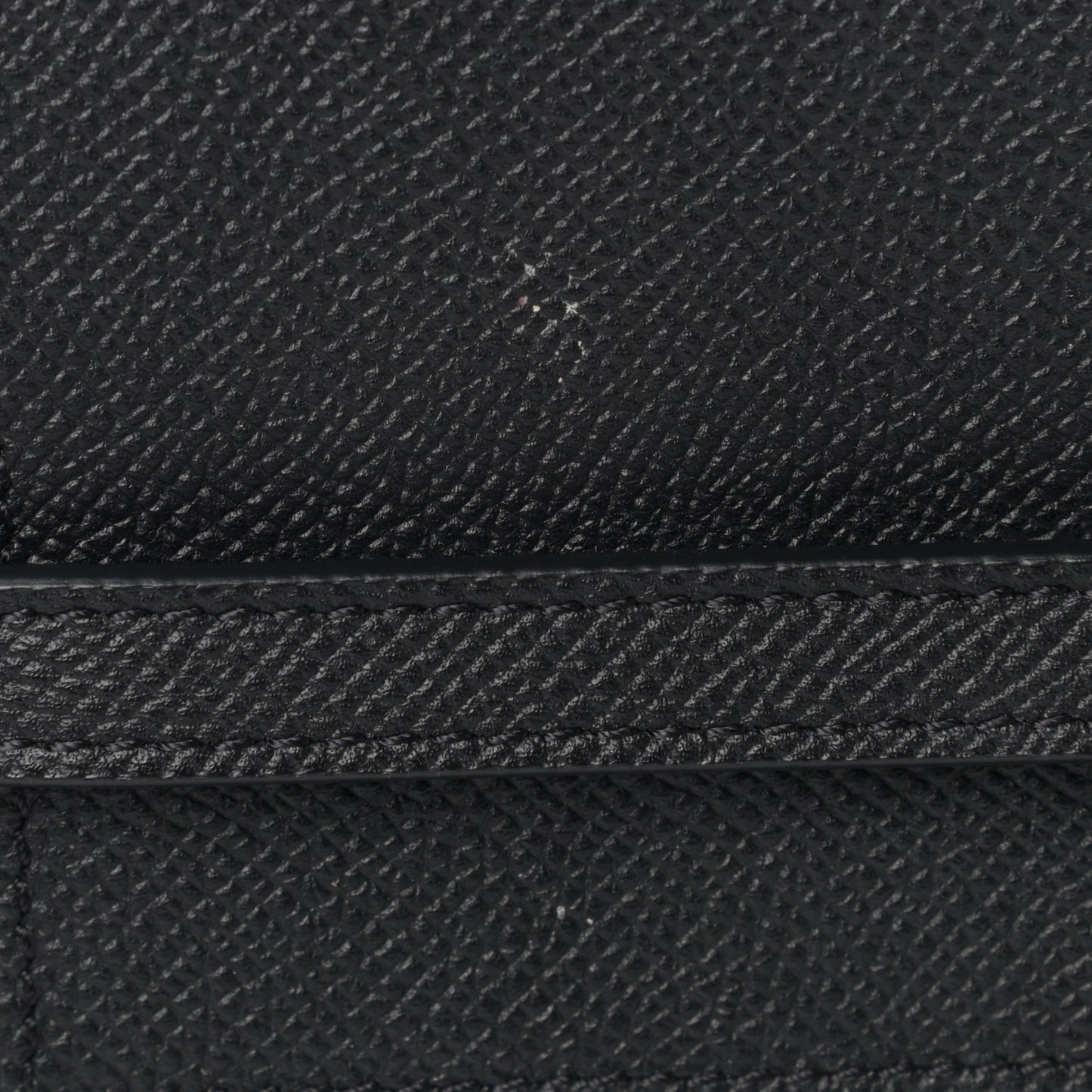 Grained Calfskin Nano Belt Bag Black