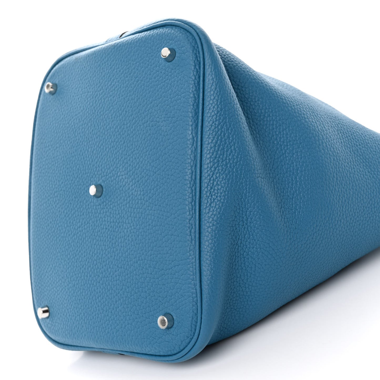 Taurillon Clemence Picotin Lock 26 GM Bleu Izmir