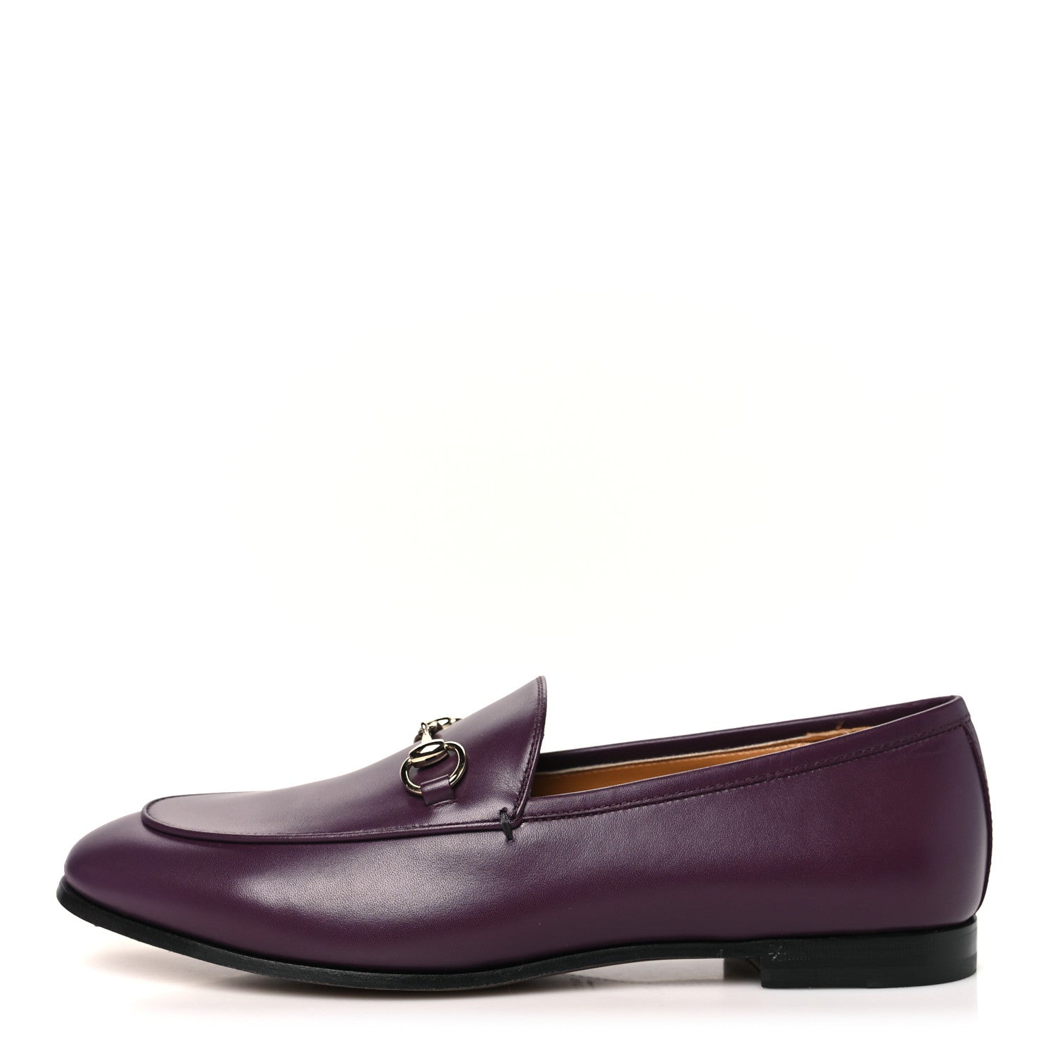 Gucci Calfskin Womens Jordaan Horsebit Loafers 38.5 Rosso Ancora 1 of 10