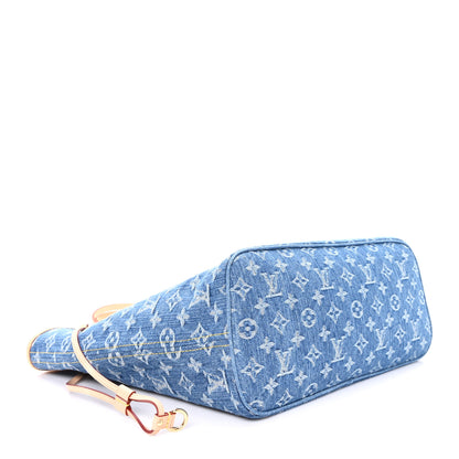 Louis Vuitton Monogram Denim Neo Neverfull MM Blue MM Blue 5 of 10